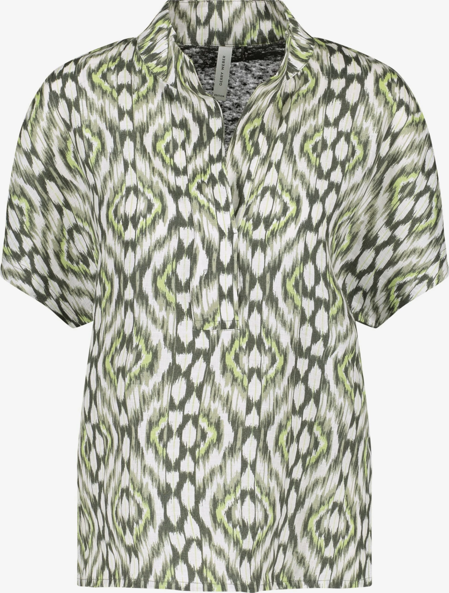Gerry Weber Blouses Met Korte Mouw Blouse Dames Olijfgroen / Lichtgroen 1 Gerry Weber Blouses Met Korte Mouw Blouse Dames Olijfgroen / Lichtgroen