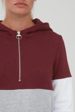 OXMO Hoodies Sweatshirt Omara Dames Grijs Gemêleerd / Wijnrood 10 OXMO Hoodies Sweatshirt Omara Dames Grijs Gemêleerd / Wijnrood -Kledingverkoopwinkel 7ae006b3c30109077114eba7f6db3237