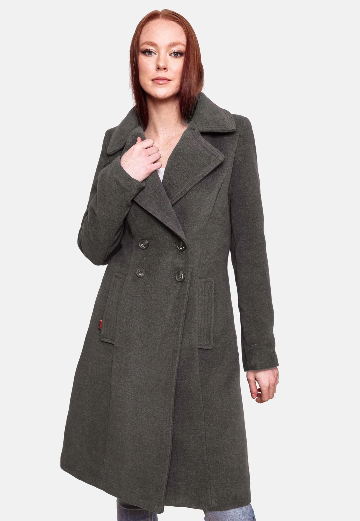 Navahoo Wintermantels Wintermantel Wooly Dames Antraciet 5 Navahoo Wintermantels Wintermantel Wooly Dames Antraciet - Afbeelding 5