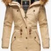 Marikoo Parkas Winterparka La Viva Dames Beige