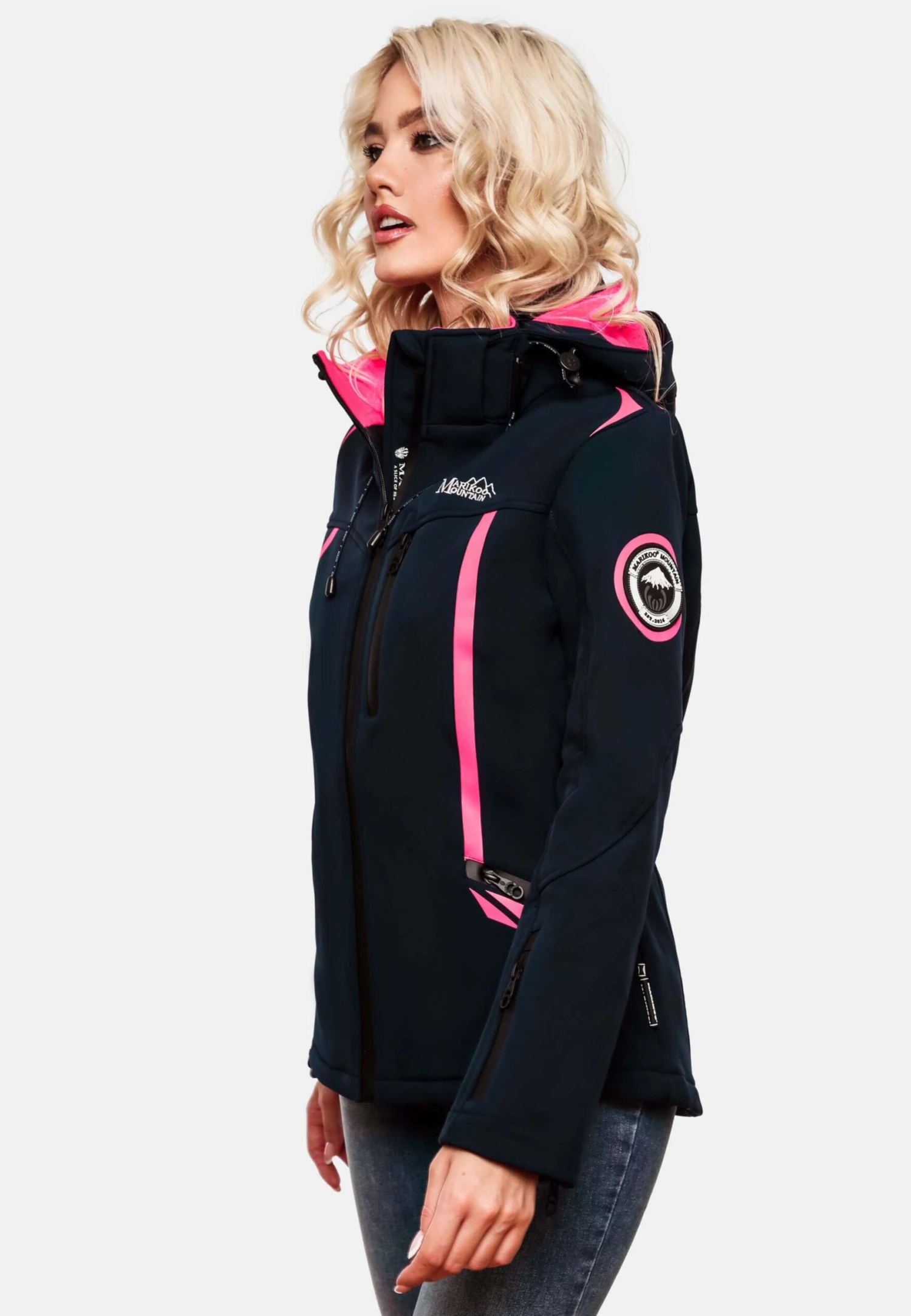 Marikoo Winterjassen Winterjas Dames Navy 7 Marikoo Winterjassen Winterjas Dames Navy - Afbeelding 7
