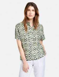 Gerry Weber Blouses Met Korte Mouw Blouse Dames Olijfgroen / Lichtgroen 7 Gerry Weber Blouses Met Korte Mouw Blouse Dames Olijfgroen / Lichtgroen -Kledingverkoopwinkel 80e92cef12d44e12240adff71d407cbc
