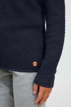 OXMO Vesten Gebreid Vest Helga Dames Marine -Kledingverkoopwinkel 83e01af07453542c8c97395a47c74f94