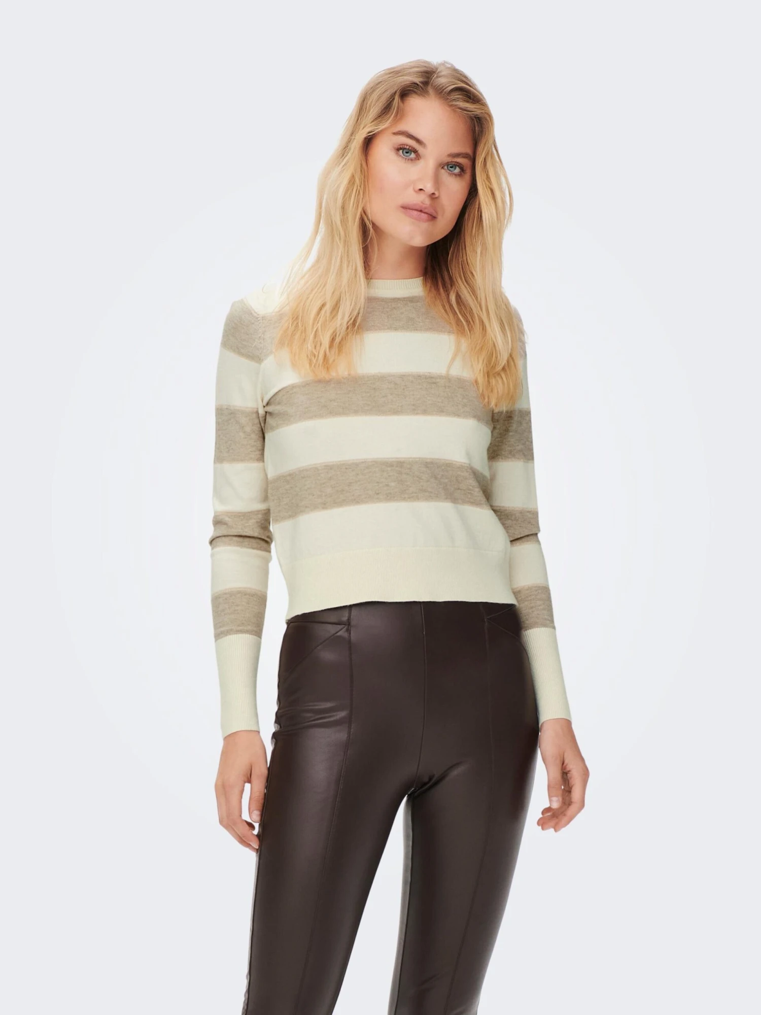 ONLY Fijngebreide Truien Trui Ibi Dames Wit 2 ONLY Fijngebreide Truien Trui Ibi Dames Wit - Afbeelding 2