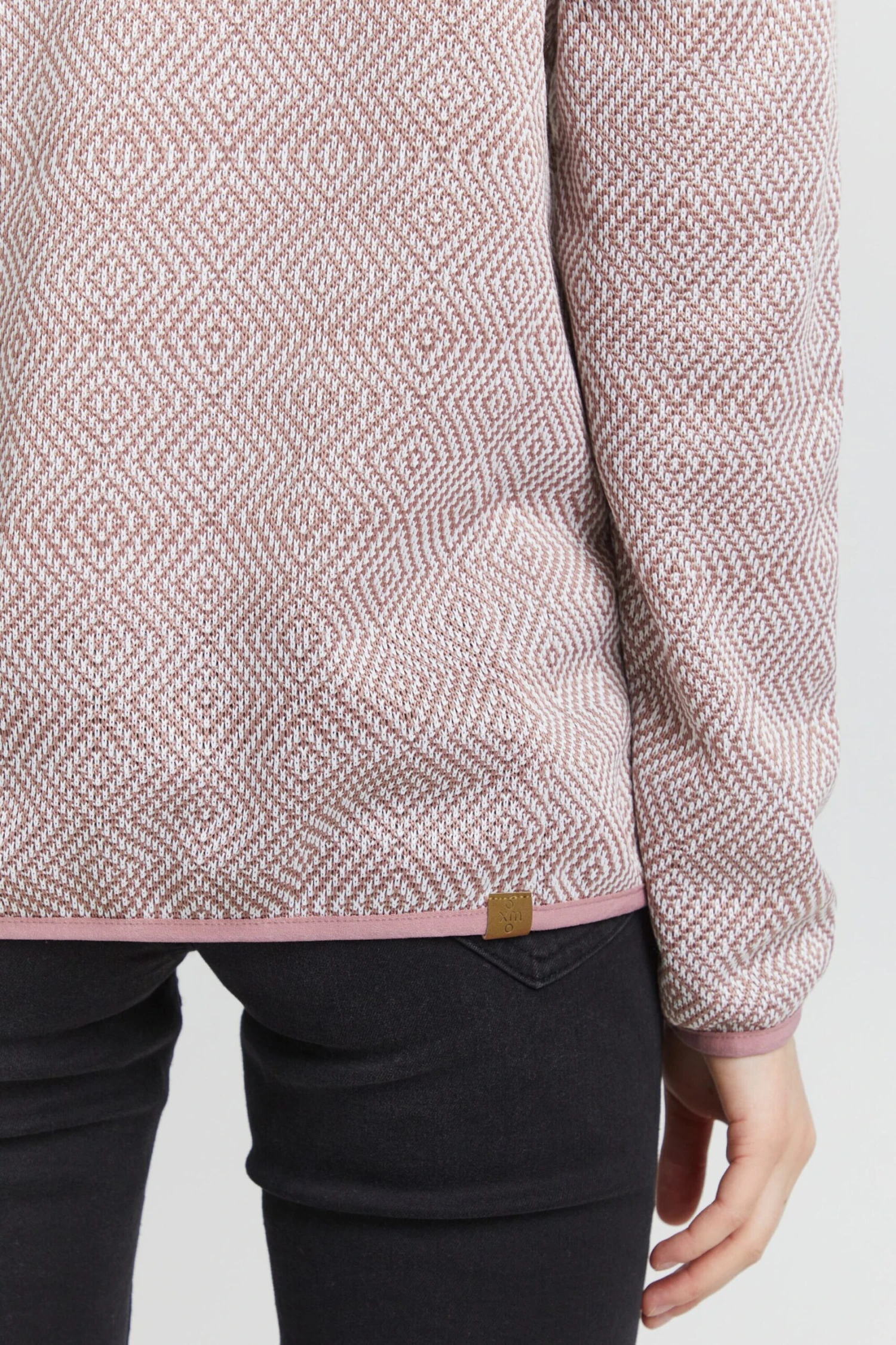 OXMO Outdoor Jassen Fleece Jas Pebbles Dames Roze 6 OXMO Outdoor Jassen Fleece Jas Pebbles Dames Roze - Afbeelding 6