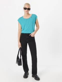 Ragwear T-shirts Shirt TULSA Dames Lichtblauw -Kledingverkoopwinkel 87ba7a9728830ca894f1527085dded26