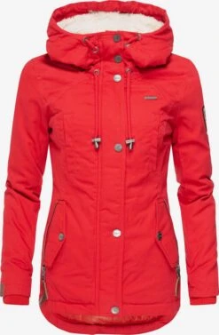 Marikoo Winterjassen Winterjas Bikoo Dames Rood