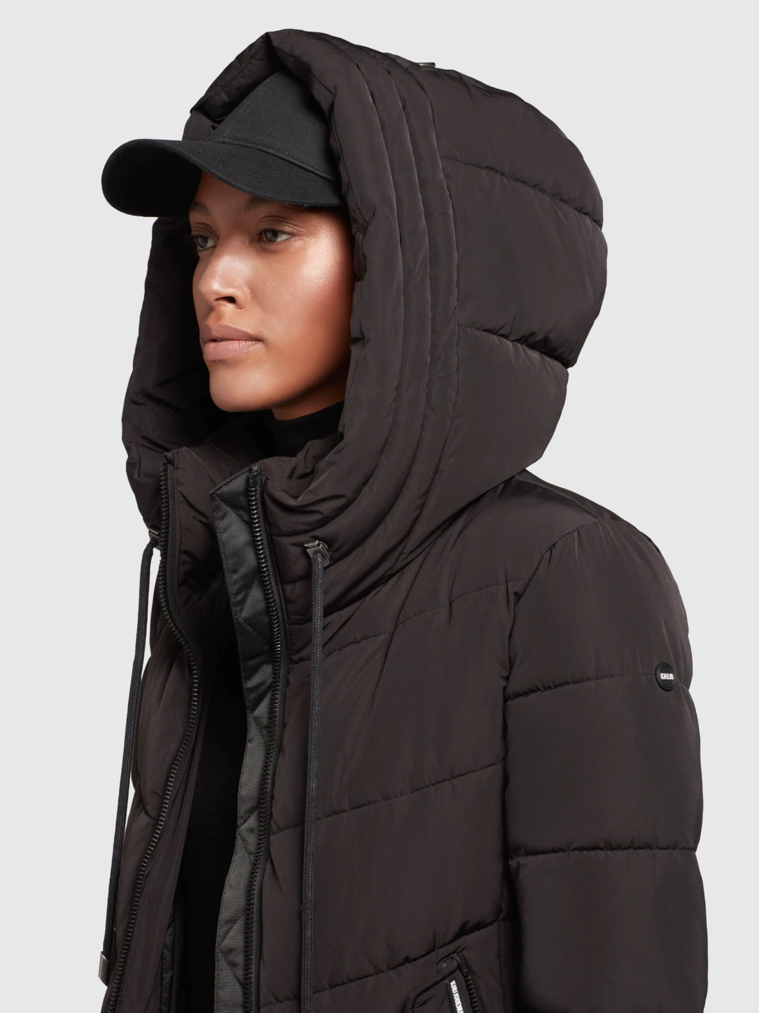 Khujo Wintermantels Wintermantel Ayleena Dames Zwart 7 Khujo Wintermantels Wintermantel Ayleena Dames Zwart - Afbeelding 7