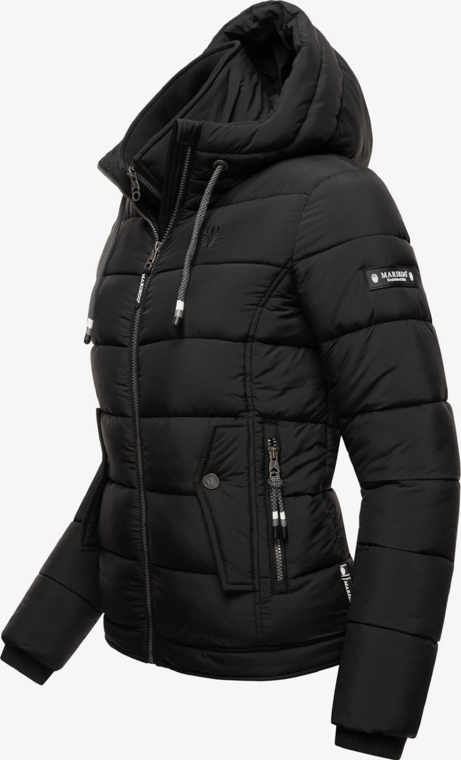 Marikoo Winterjassen Winterjas Taisaa Dames Zwart 2 Marikoo Winterjassen Winterjas Taisaa Dames Zwart - Afbeelding 2