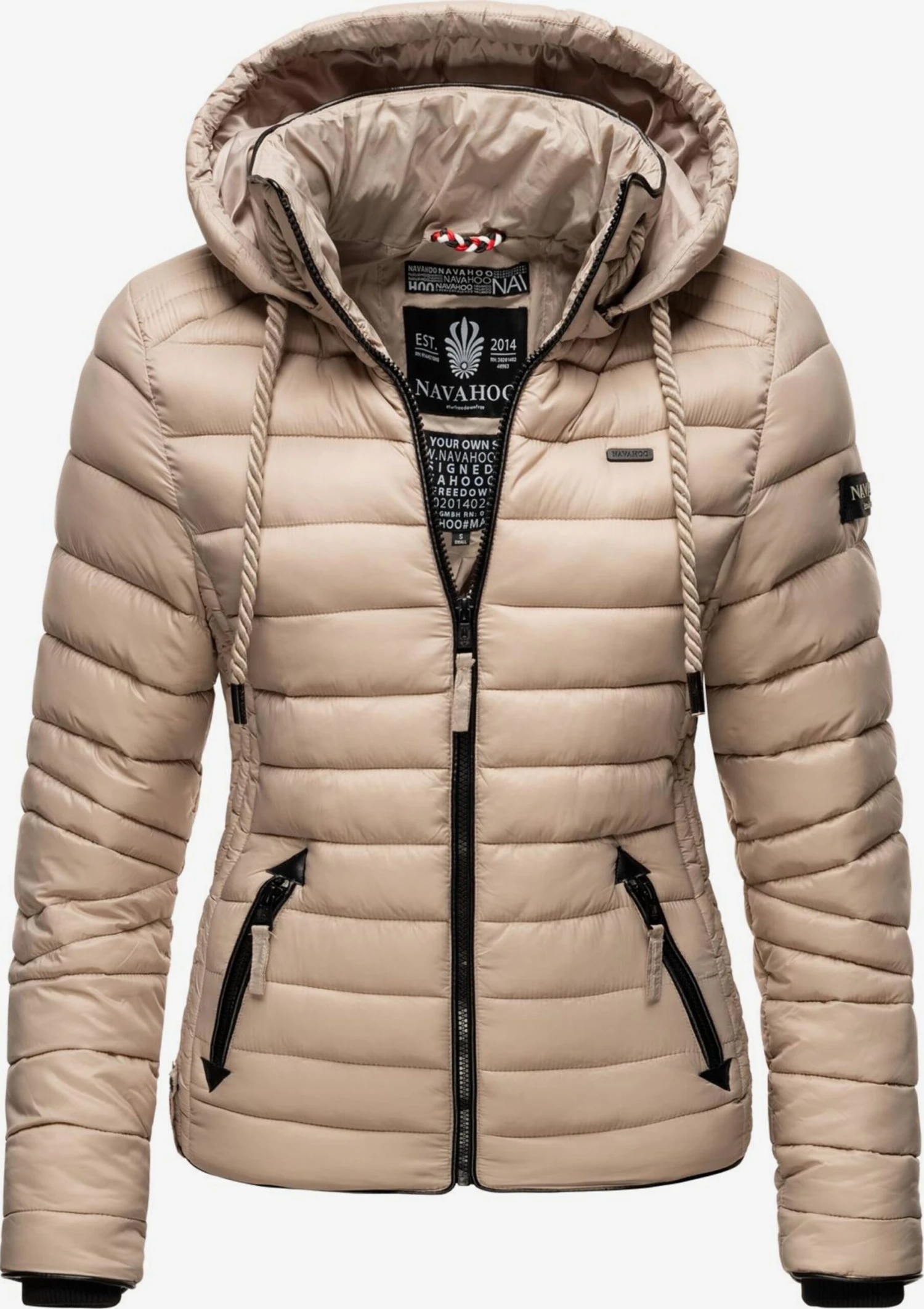 Navahoo Tussenjassen Tussenjas Lulana Dames Taupe 1 Navahoo Tussenjassen Tussenjas Lulana Dames Taupe