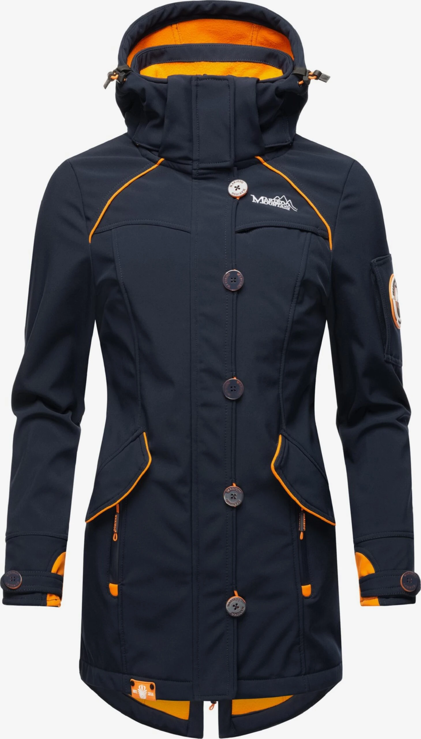 Marikoo Outdoor Jassen Functionele Jas Soulinaa Dames Navy 1 Marikoo Outdoor Jassen Functionele Jas Soulinaa Dames Navy