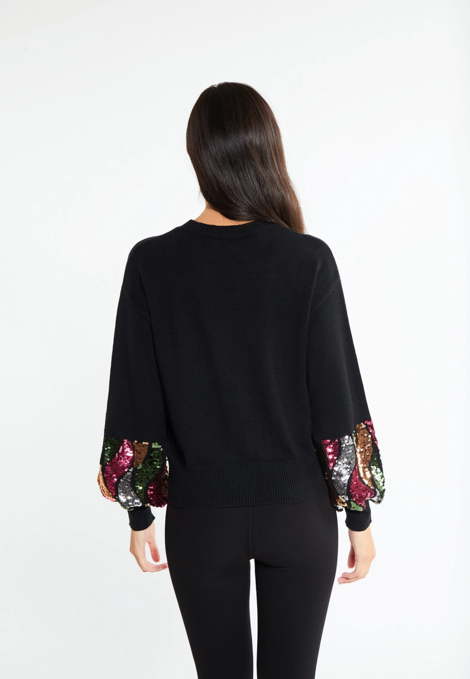 Faina Fijngebreide Truien Trui Caneva Dames Zwart 3 Faina Fijngebreide Truien Trui Caneva Dames Zwart - Afbeelding 3