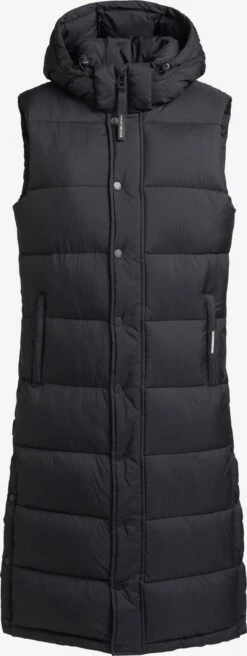 Khujo Bodywarmers Bodywarmer Magneta Dames Zwart