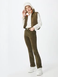 ONLY Ribbroeken Flared Broek Mary Dames Olijfgroen 11 ONLY Ribbroeken Flared Broek Mary Dames Olijfgroen -Kledingverkoopwinkel a6a38ab1540a11a5de48824222a144f9