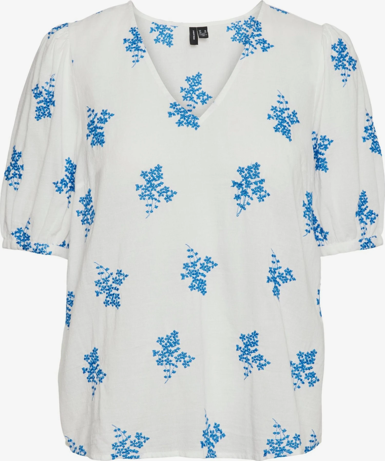 Vero Moda Blouses Met Korte Mouw Blouse Ursula Dames Wit 1 Vero Moda Blouses Met Korte Mouw Blouse Ursula Dames Wit