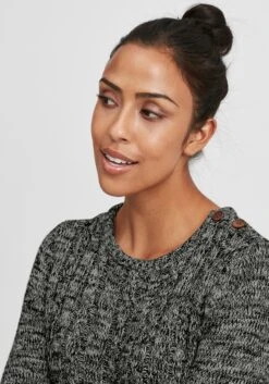 OXMO Fijngebreide Truien Trui Phia Dames Antraciet 10 OXMO Fijngebreide Truien Trui Phia Dames Antraciet -Kledingverkoopwinkel a9116784a57566cd3b52f1dfa047e488