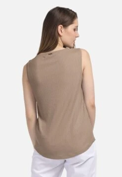 HELMIDGE Mouwloze Shirts Top Dames Beige -Kledingverkoopwinkel aa0228ed1adfcd7c90038bc9fe56de41