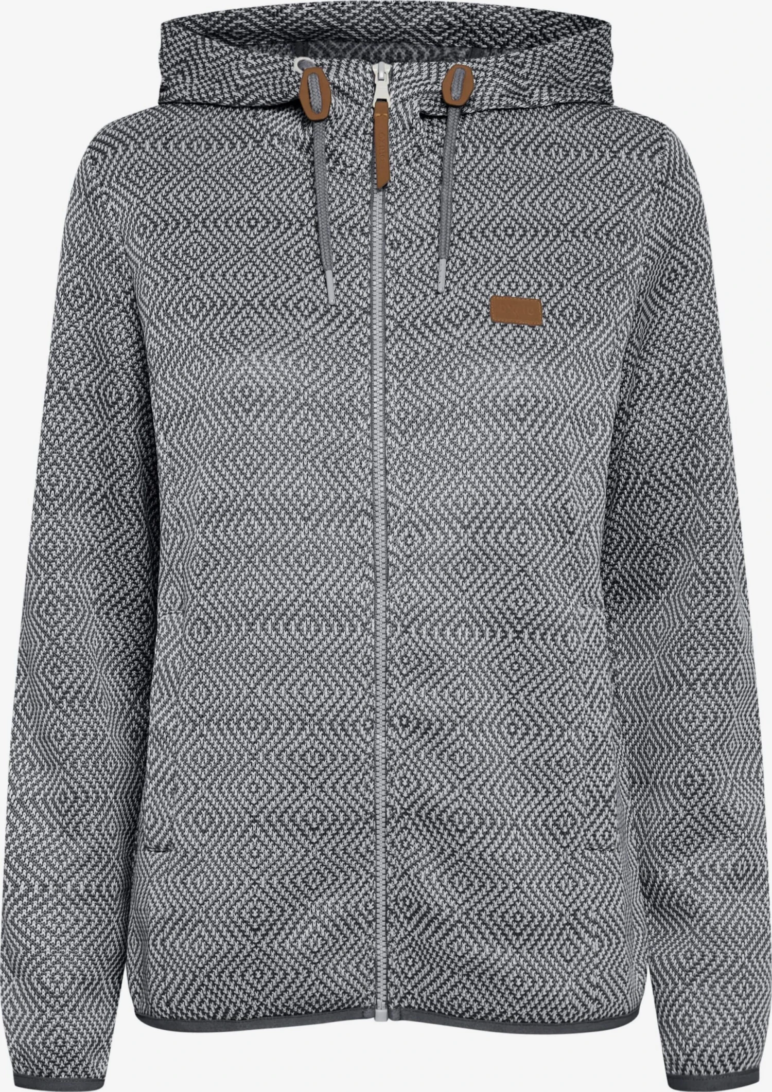 OXMO Outdoor Jassen Fleece Jas Pebbles Dames Grijs 1 OXMO Outdoor Jassen Fleece Jas Pebbles Dames Grijs