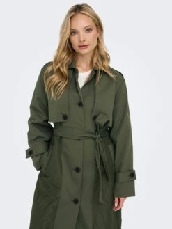 ONLY Trenchcoats Tussenmantel Dames Groen -Kledingverkoopwinkel ae4bafdf2e8d0014441a05aeac39b5e1