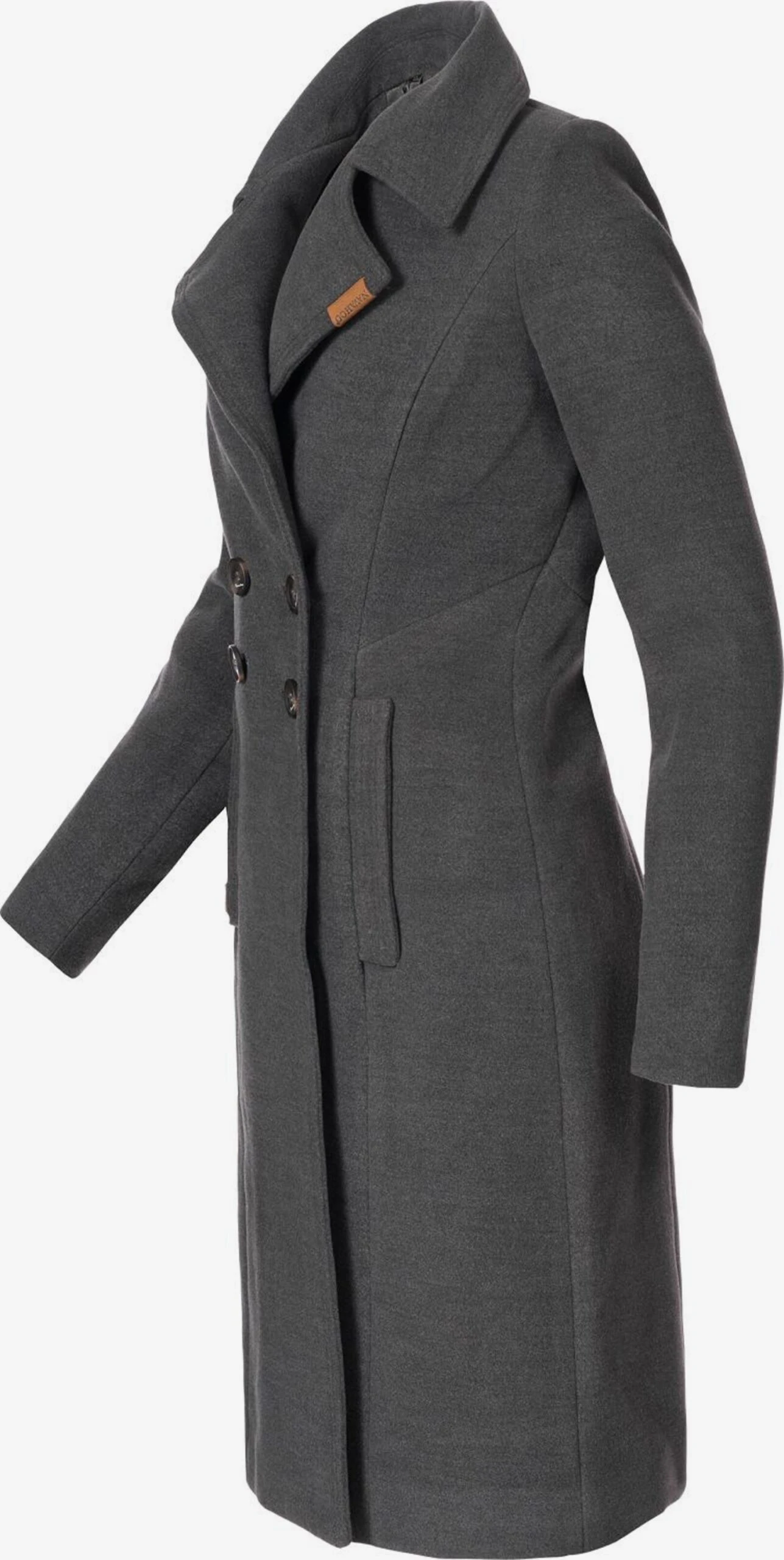 Navahoo Wintermantels Wintermantel Wooly Dames Antraciet 3 Navahoo Wintermantels Wintermantel Wooly Dames Antraciet - Afbeelding 3