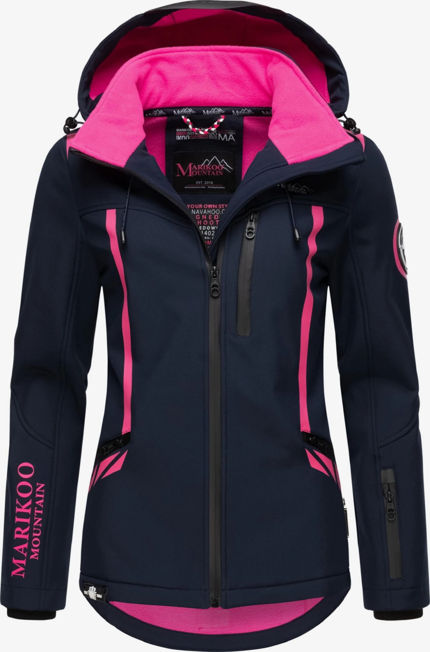 Marikoo Winterjassen Winterjas Dames Navy 1 Marikoo Winterjassen Winterjas Dames Navy