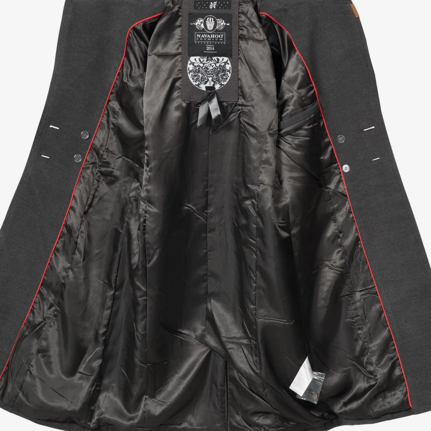 Navahoo Wintermantels Wintermantel Wooly Dames Antraciet 4 Navahoo Wintermantels Wintermantel Wooly Dames Antraciet - Afbeelding 4