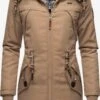 Marikoo Parkas Winterparka Kamii Dames Lichtbruin
