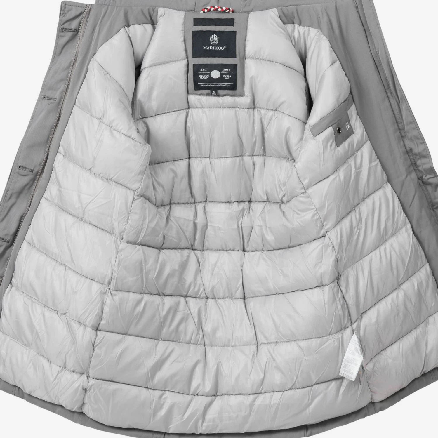 Marikoo Parkas Winterparka Karmaa Dames Grijs 4 Marikoo Parkas Winterparka Karmaa Dames Grijs - Afbeelding 4