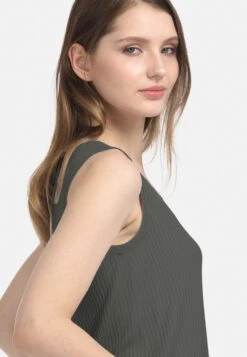 HELMIDGE Mouwloze Shirts Top Dames Groen -Kledingverkoopwinkel c68a2b2ac5858738c60d748a6b3349df