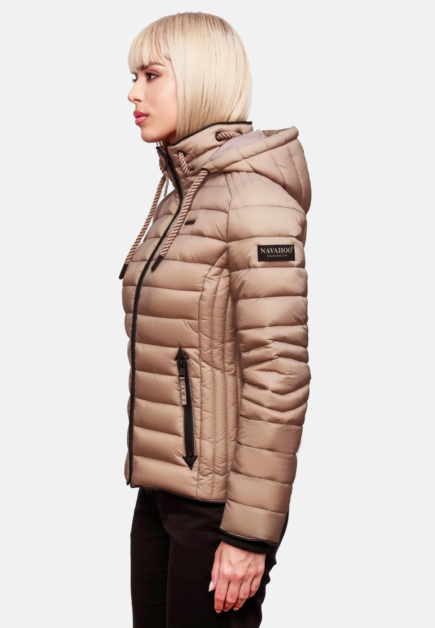 Navahoo Tussenjassen Tussenjas Lulana Dames Taupe 8 Navahoo Tussenjassen Tussenjas Lulana Dames Taupe - Afbeelding 8