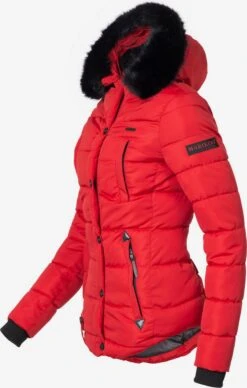 Marikoo Winterjassen Winterjas Lotusblüte Dames Rood -Kledingverkoopwinkel caf9121e1470b9ed9bcdf8d081de2eb8