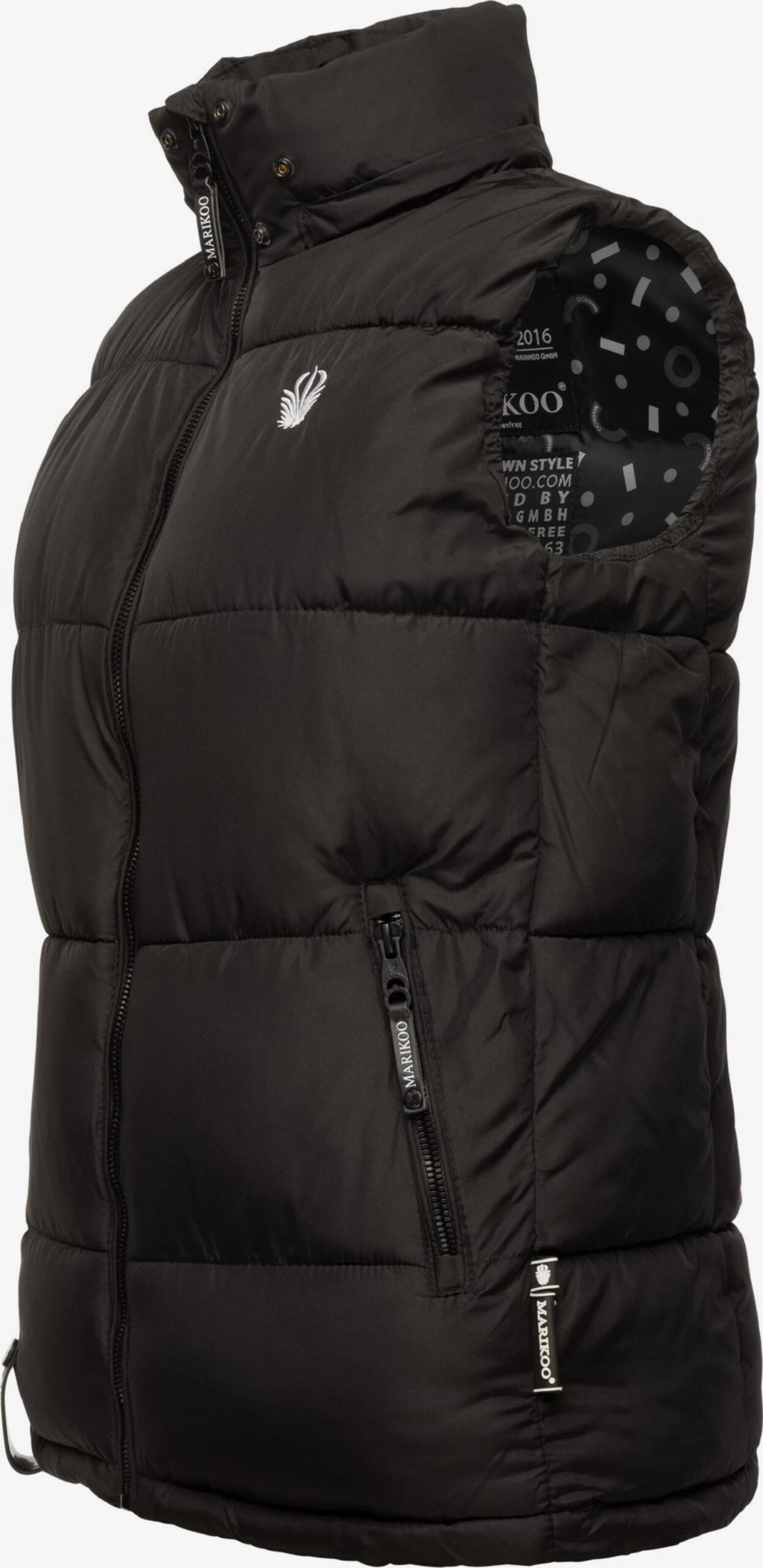 Marikoo Bodywarmers Bodywarmer Eisflöckchen Dames Zwart 2 Marikoo Bodywarmers Bodywarmer Eisflöckchen Dames Zwart - Afbeelding 2