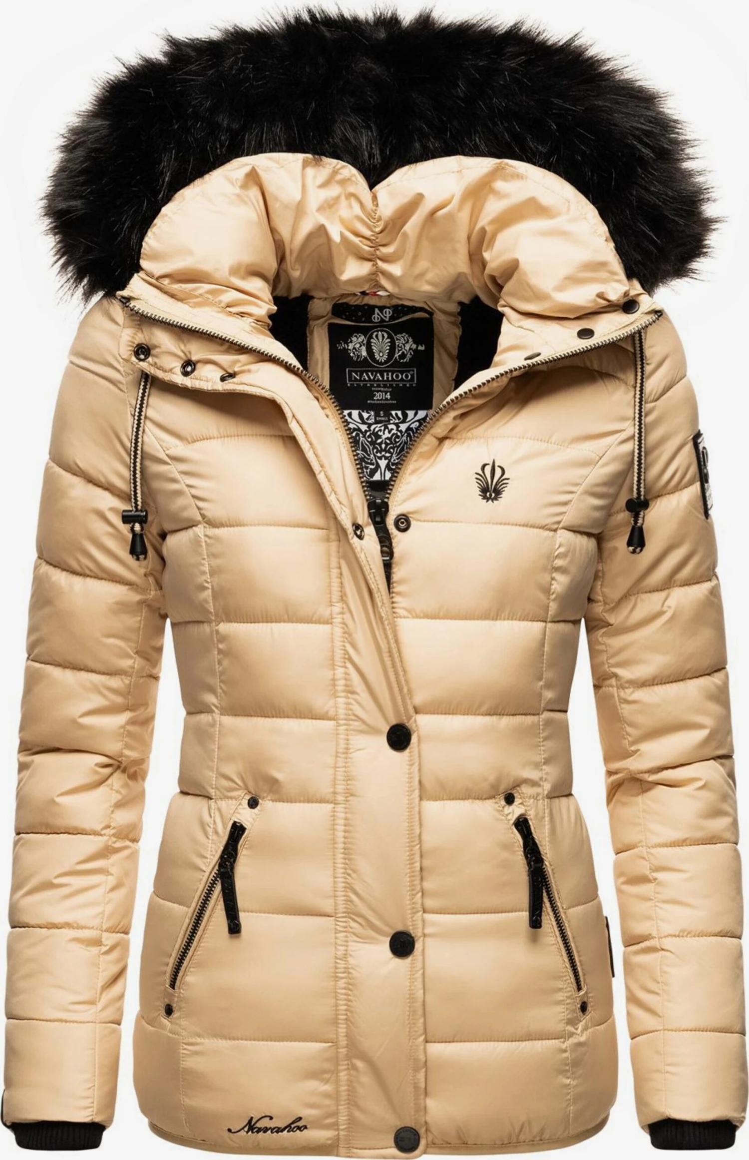 Navahoo Winterjassen Winterjas Zuckerbiene Dames Beige 1 Navahoo Winterjassen Winterjas Zuckerbiene Dames Beige