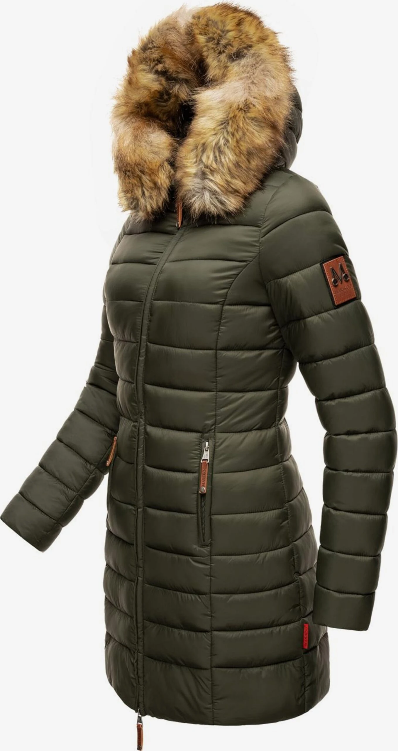 Marikoo Wintermantels Wintermantel Rose Dames Donkergroen 2 Marikoo Wintermantels Wintermantel Rose Dames Donkergroen - Afbeelding 2