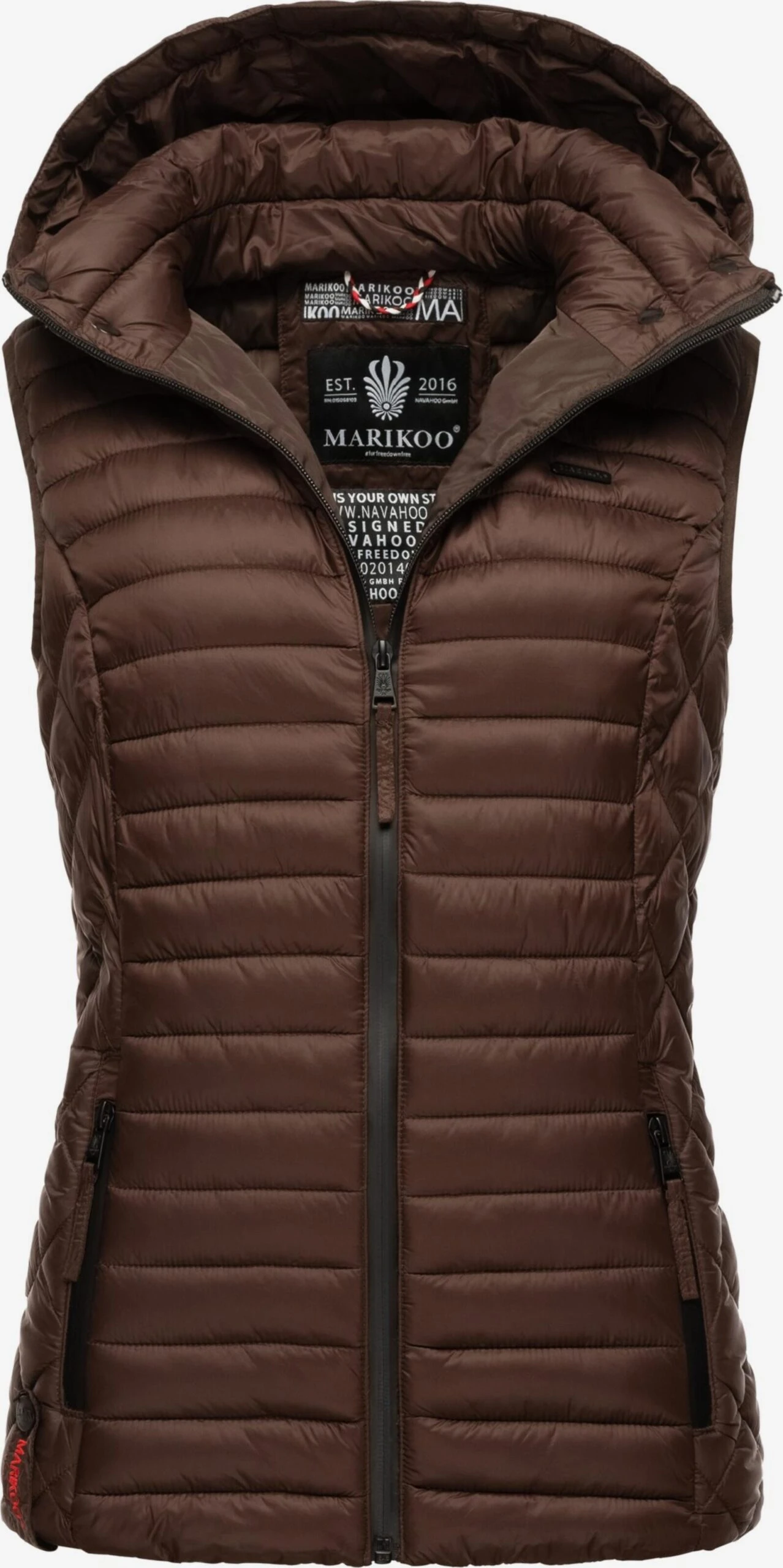 Marikoo Bodywarmers Bodywarmer Hasenpfote Dames Chocoladebruin 3 Marikoo Bodywarmers Bodywarmer Hasenpfote Dames Chocoladebruin - Afbeelding 3