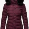 Navahoo Winterjassen Winterjas Milianaa Dames Aubergine