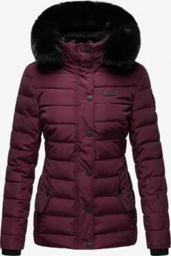 Navahoo Winterjassen Winterjas Milianaa Dames Aubergine