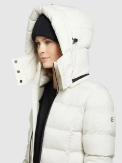 Khujo Wintermantels Wintermantel OLALLA MATT Dames Wolwit -Kledingverkoopwinkel dd6d34340ca57fd02b576e6494b22780