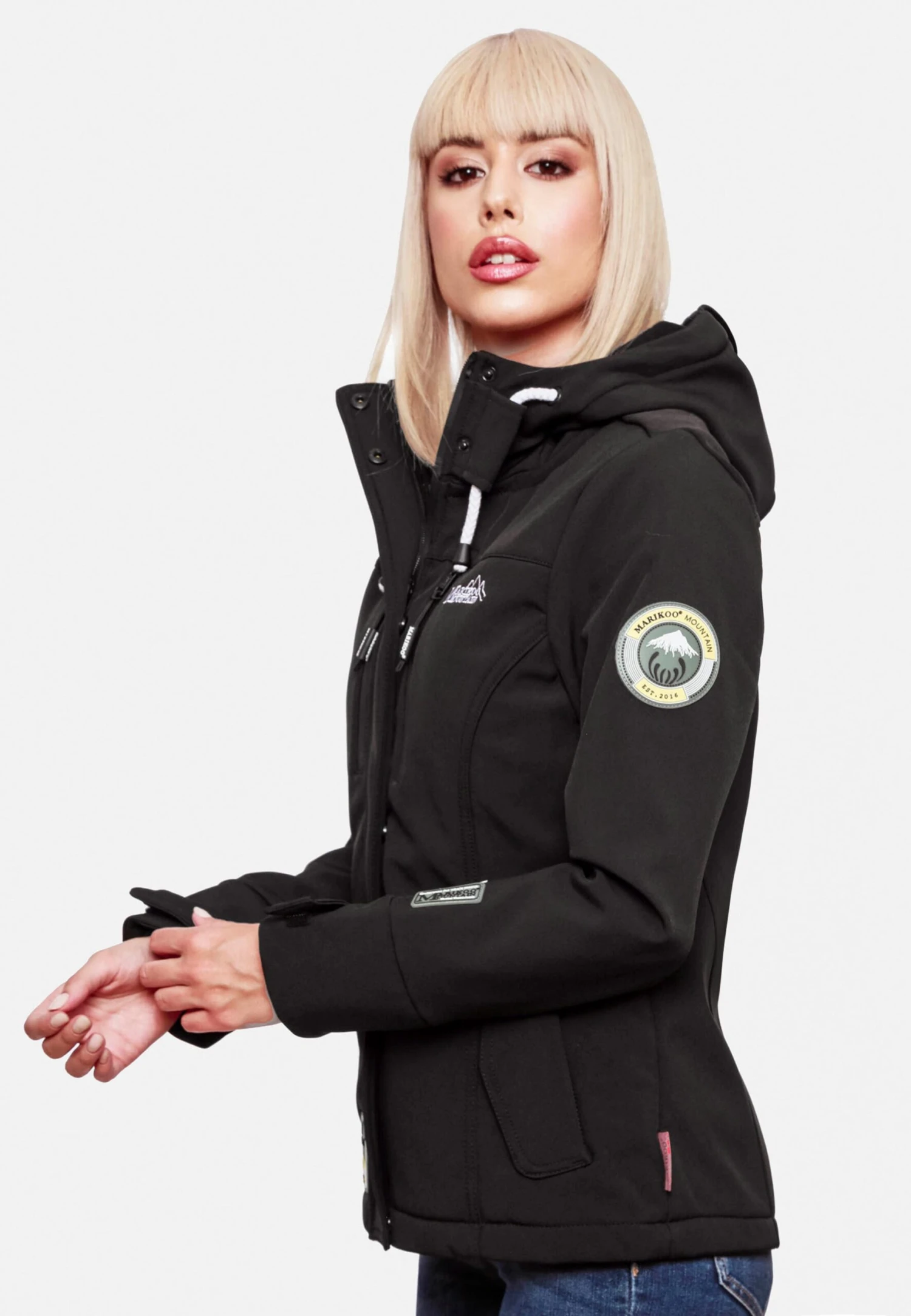 Marikoo Tussenjassen Tussenjas Dames Zwart 8 Marikoo Tussenjassen Tussenjas Dames Zwart - Afbeelding 8