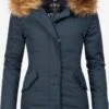 Marikoo Parkas Winterparka Karmaa Dames Donkerblauw