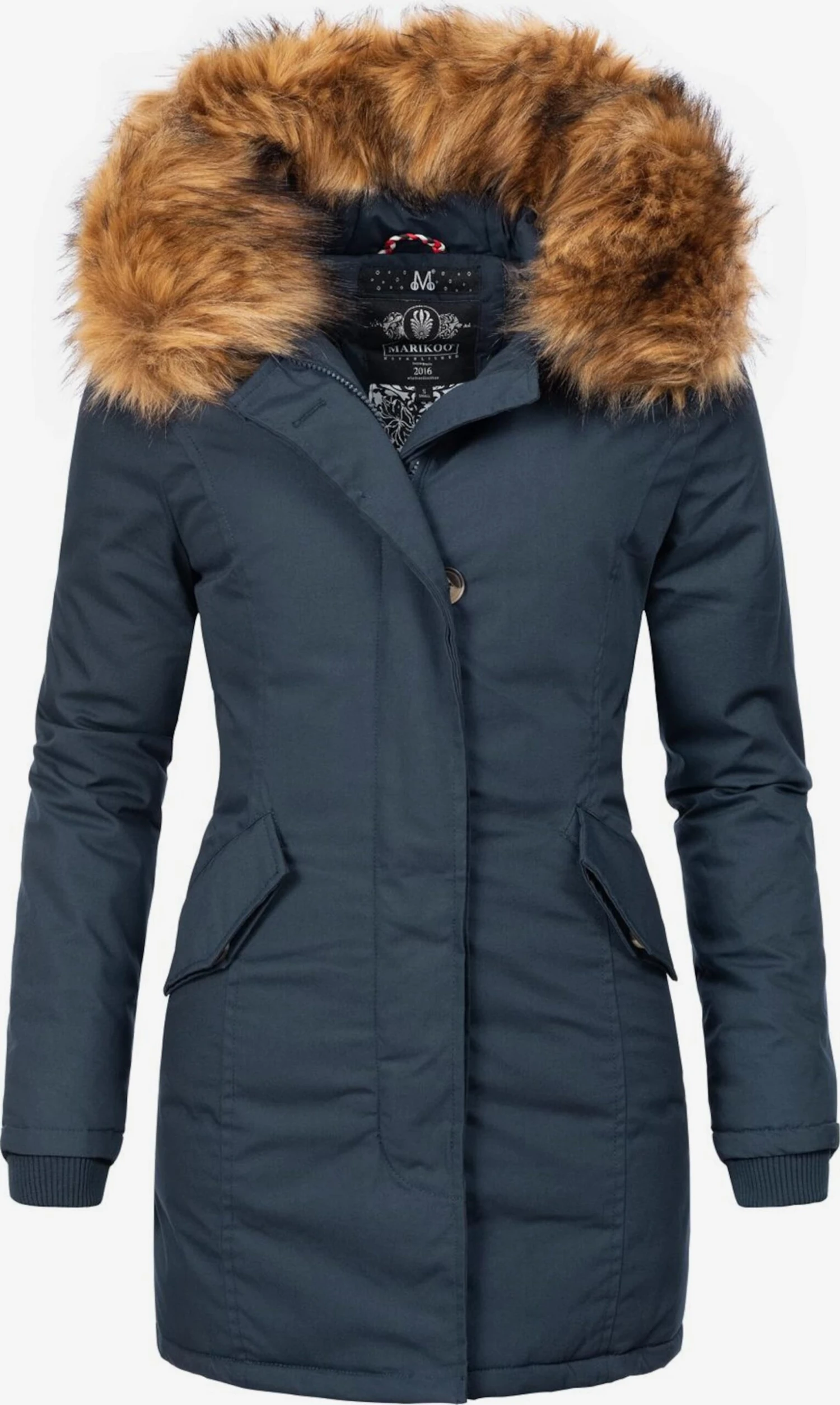 Marikoo Parkas Winterparka Karmaa Dames Donkerblauw 1 Marikoo Parkas Winterparka Karmaa Dames Donkerblauw