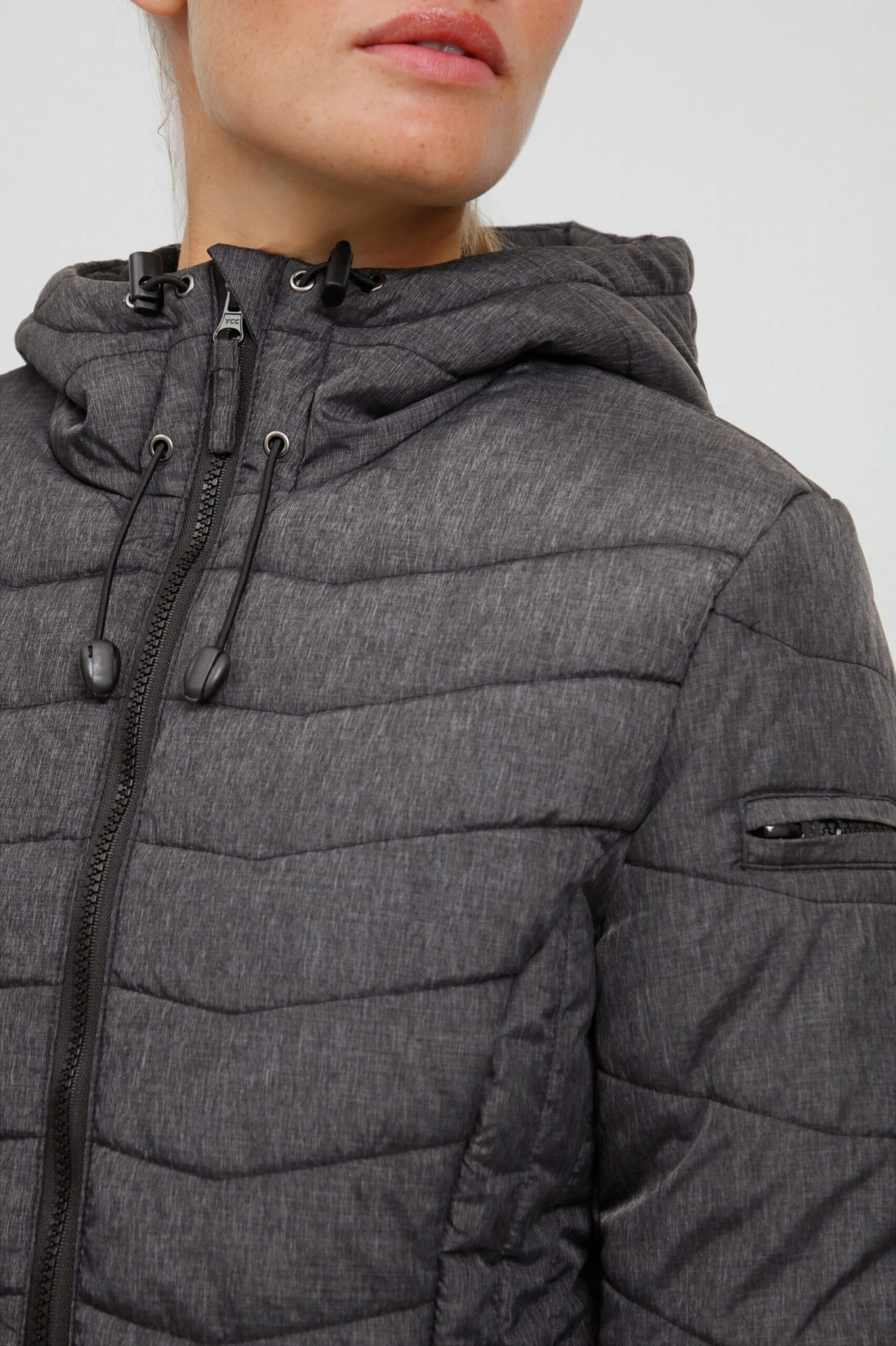 OXMO Winterjassen Winterjas NELLY Dames Zwart 5 OXMO Winterjassen Winterjas NELLY Dames Zwart - Afbeelding 5