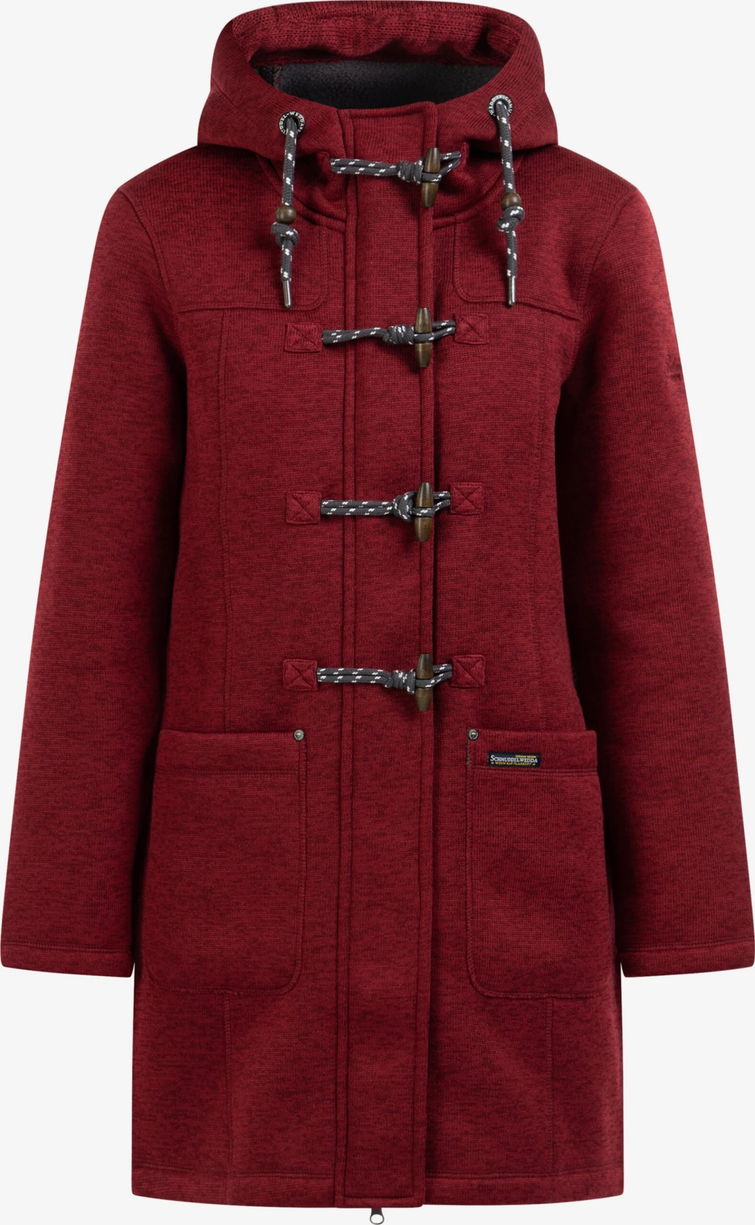 Schmuddelwedda Duffelcoats Tussenmantel Dames Merlot 1 Schmuddelwedda Duffelcoats Tussenmantel Dames Merlot