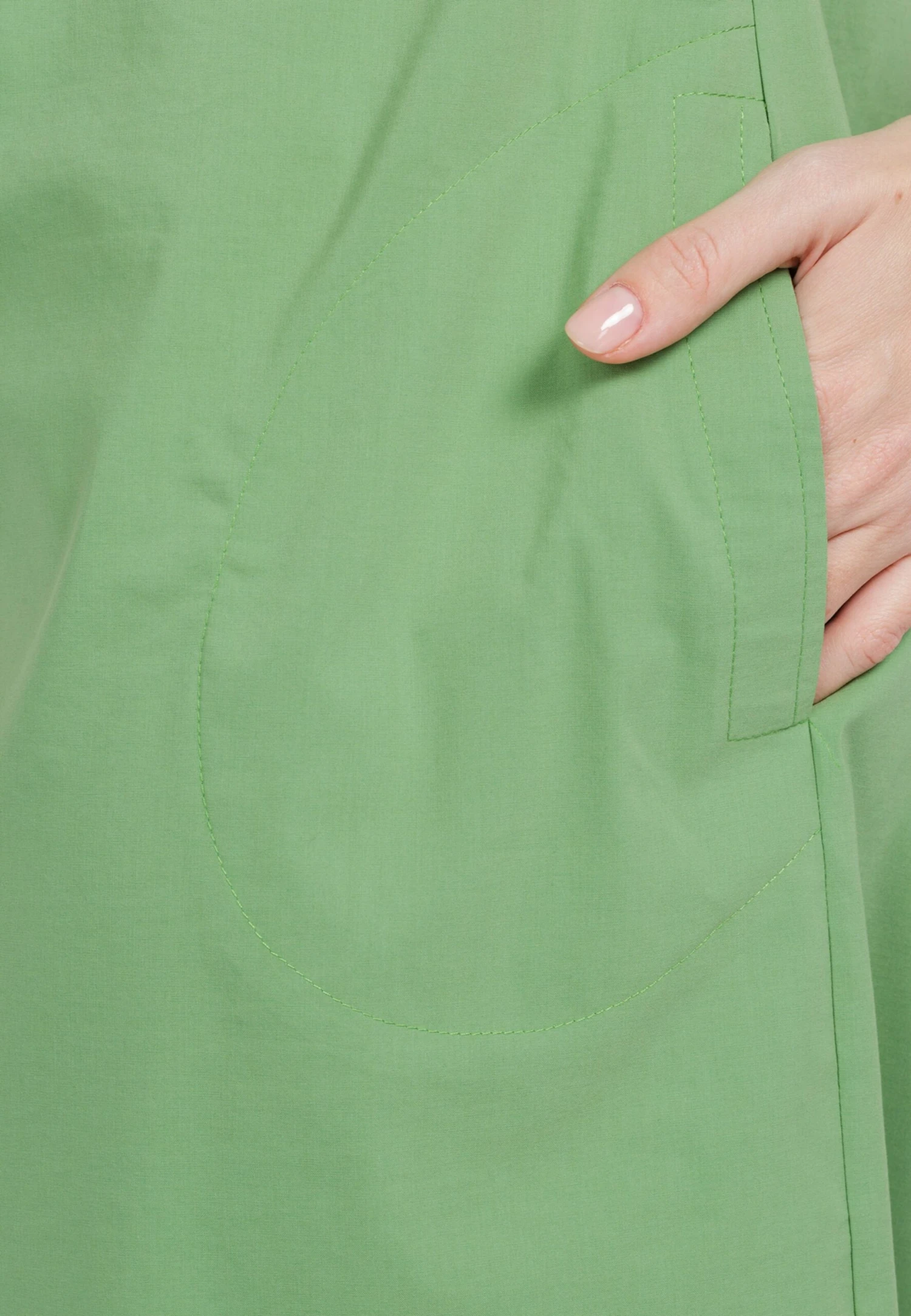 HELMIDGE Midi Jurken Jurk Dames Groen 7 HELMIDGE Midi Jurken Jurk Dames Groen - Afbeelding 7