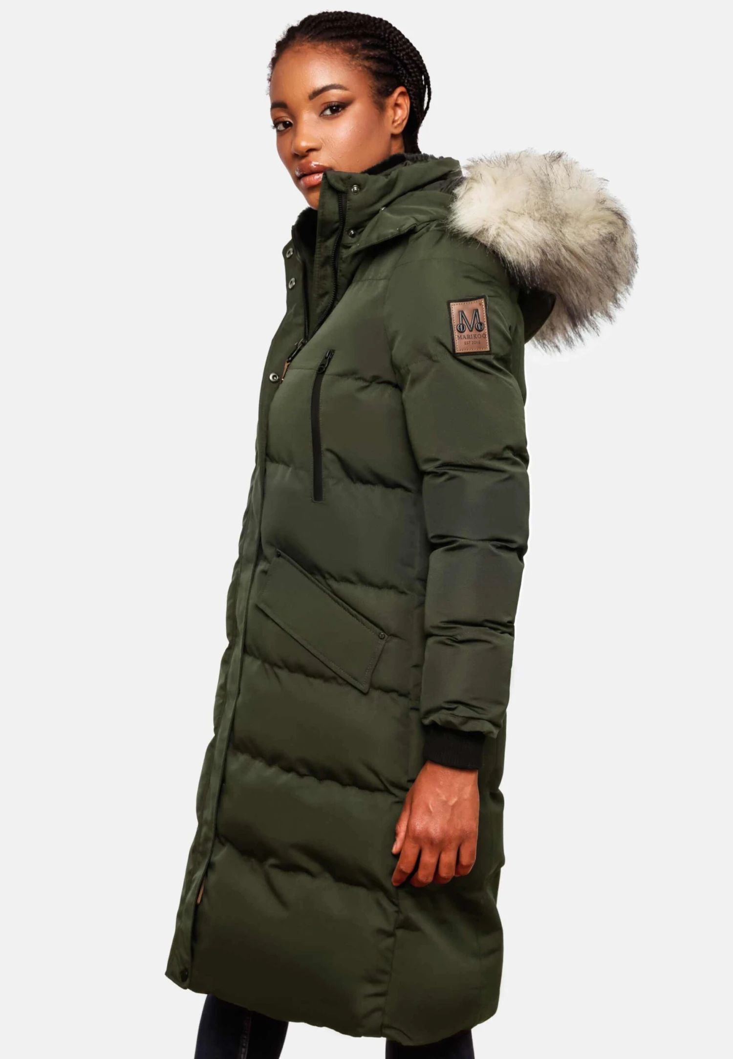 Marikoo Wintermantels Wintermantel Schneesternchen Dames Groen 8 Marikoo Wintermantels Wintermantel Schneesternchen Dames Groen - Afbeelding 8