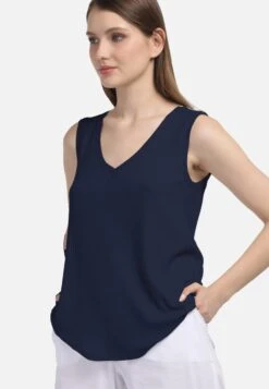 HELMIDGE Mouwloze Shirts Top Dames Blauw 9 HELMIDGE Mouwloze Shirts Top Dames Blauw -Kledingverkoopwinkel ef4864d5fdc024b30f4ade95f2060e99