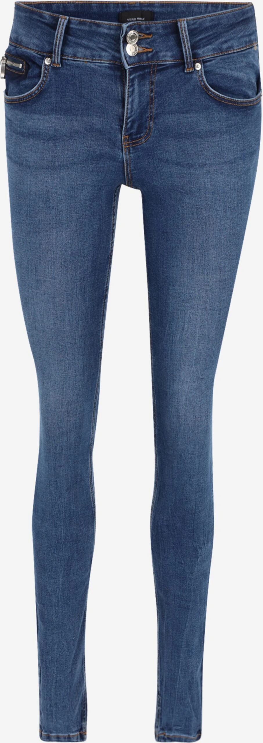 Vero Moda Tall Jeans Skinny Jeans LATIFA Dames Blauw 1 Vero Moda Tall Jeans Skinny Jeans LATIFA Dames Blauw