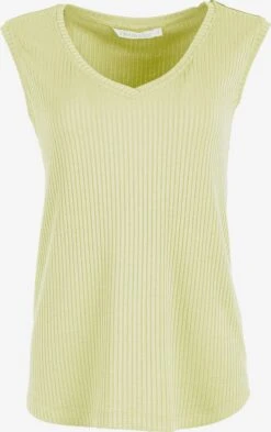 HELMIDGE Mouwloze Shirts Top Dames Geel