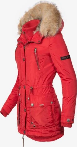 Marikoo Parkas Winterparka Grinsekatze Dames Rood -Kledingverkoopwinkel f2956045bfb80b488f1afa4823c77ac3