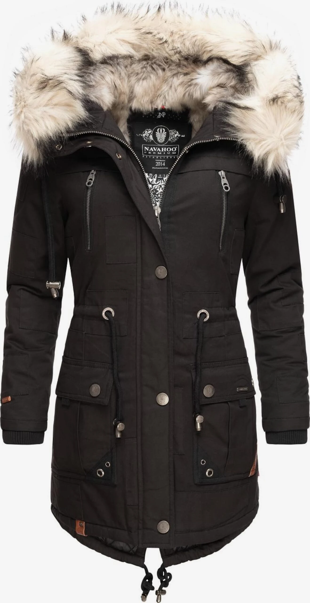 Navahoo Parkas Winterparka Honigfee Dames Zwart 1 Navahoo Parkas Winterparka Honigfee Dames Zwart